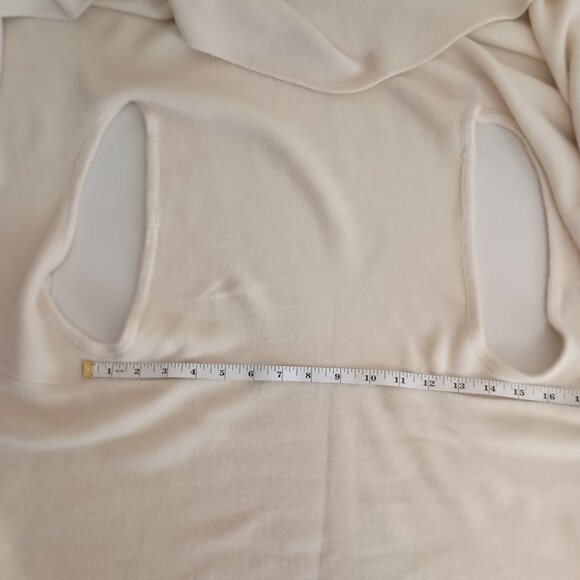 Mia & Tess Waterfall Front Cream Vest Women’s Size OS NWT - Picture 10 of 13